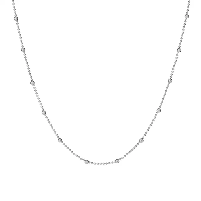 CHOKER Z KULECZKAMI; SREBRNY