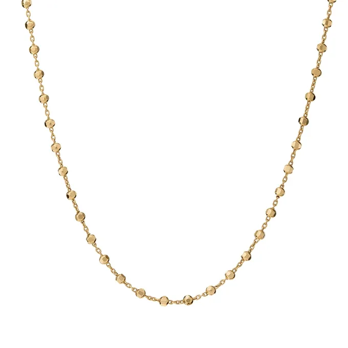 CHOKER Z KULECZKAMI; SREBRNY POZŁACANY