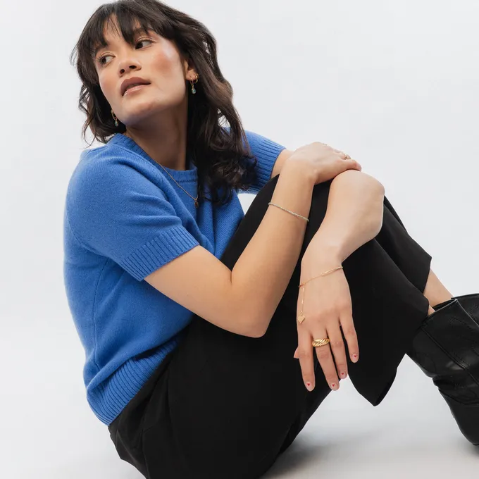 BRANSOLETKA SZTYWNA; Z SYMBOLEM PIK, SREBRNA POZŁACANA