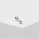 KOLCZYK Z KULECZKĄ 3 MM; SREBRNY