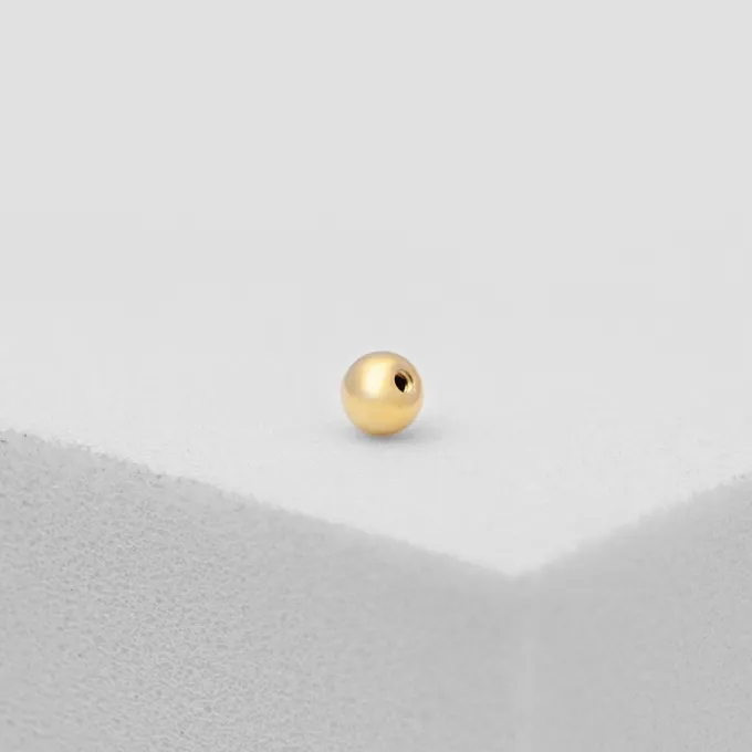 ZAPIĘCIE DO KOLCZYKA 3 MM; SREBRNE POZŁACANE