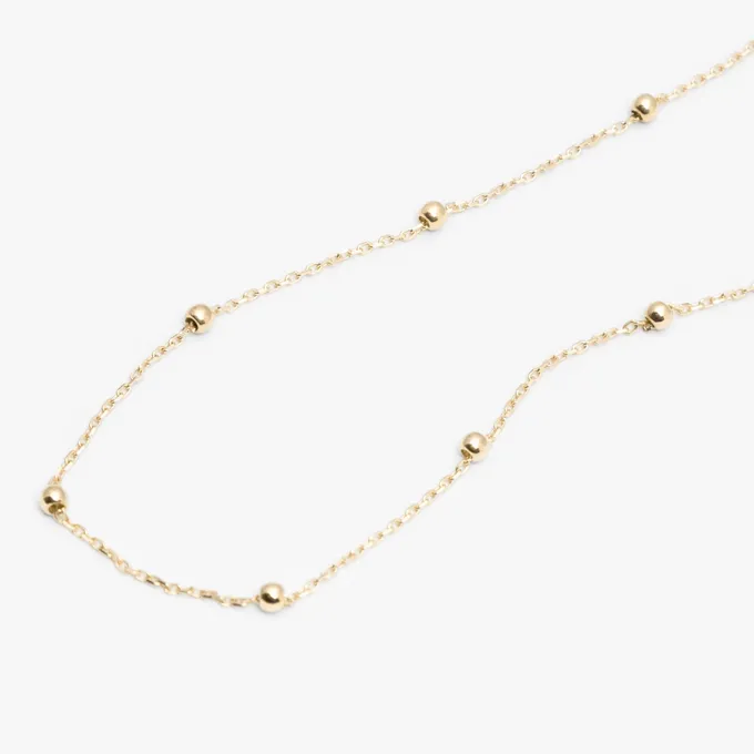 CHOKER Z KULECZKAMI; ZŁOTY