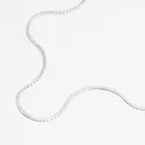 Choker żmijka 2 mm; serpentyna, srebrny