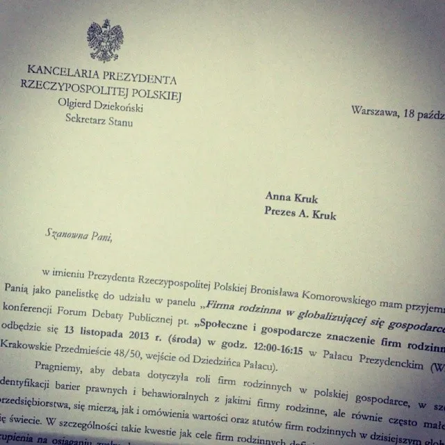 W Pałacu Prezydenckim