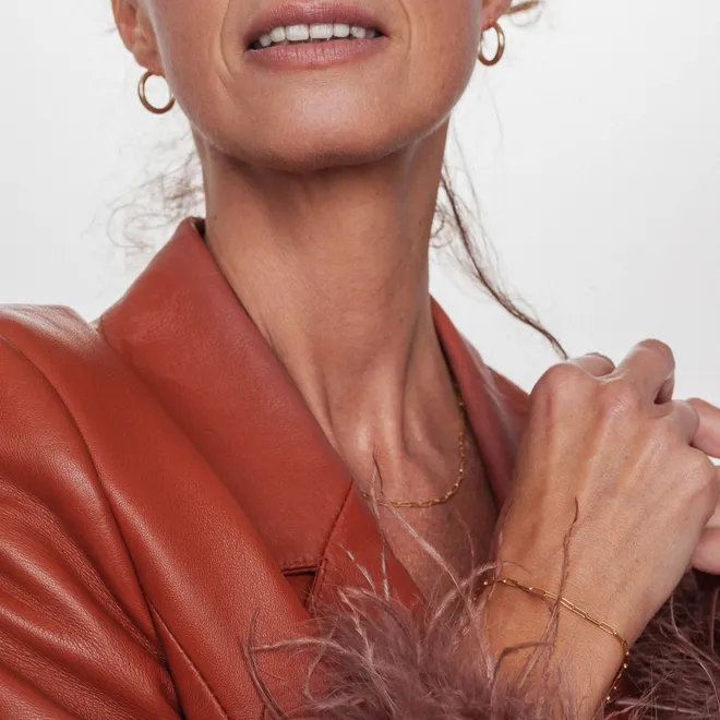 BRANSOLETKA POZŁACANA; SREBRNA
