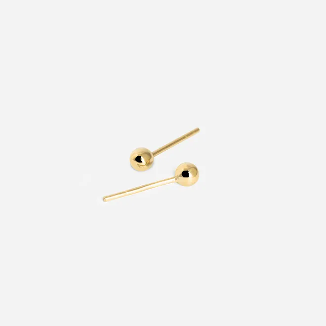 KOLCZYKI ZŁOTE KULKI 3 MM