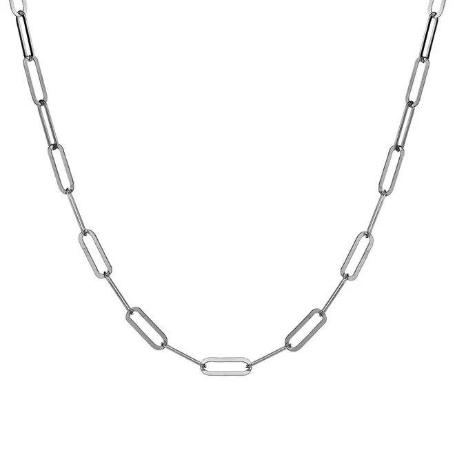 NASZYJNIK ŁAŃCUCH 4 MM; SREBRNY