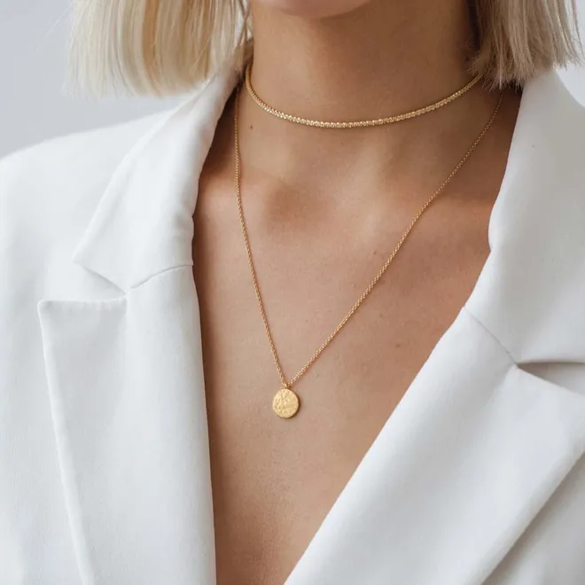 CHOKER POZŁACANY 2 MM