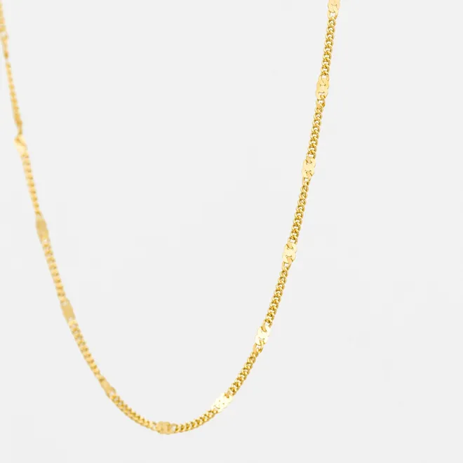 Choker pancerka; srebrny pozłacany