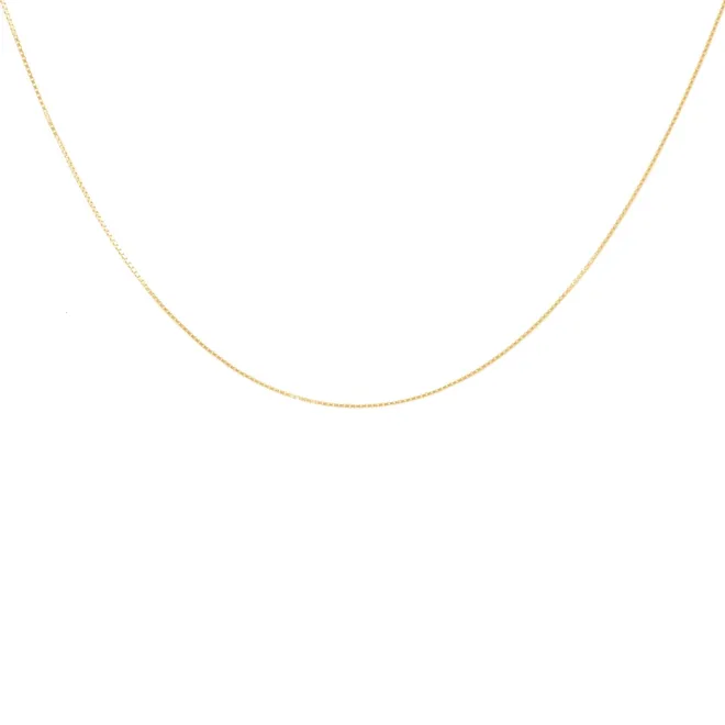 ŁAŃCUSZEK ZŁOTY 43 CM