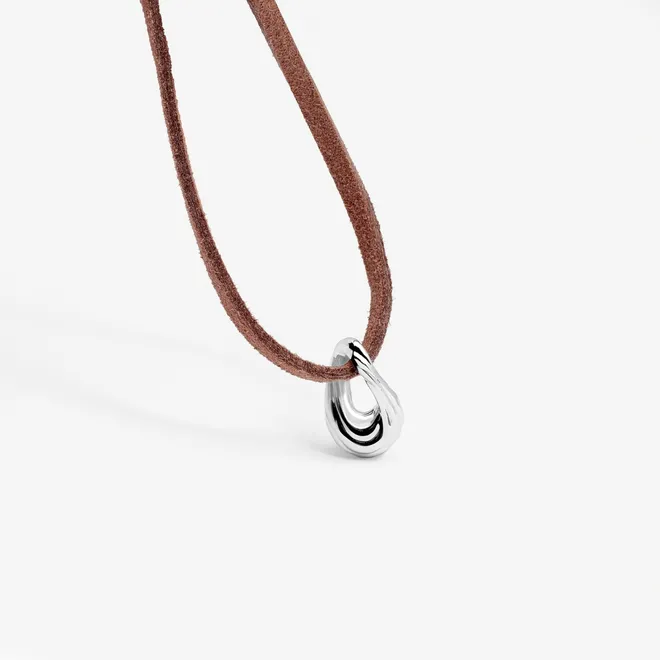 Choker na rzemyku z zawieszką; sea, SALT, WAVE by ANIA KRUK