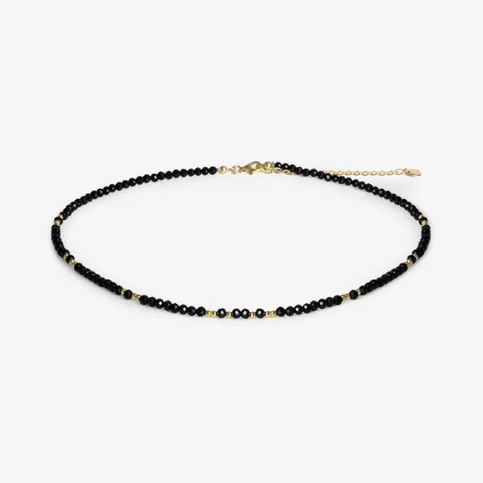 Choker z opalem; srebrny pozłacany