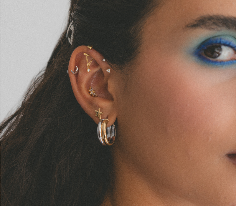 kolczyki piercing